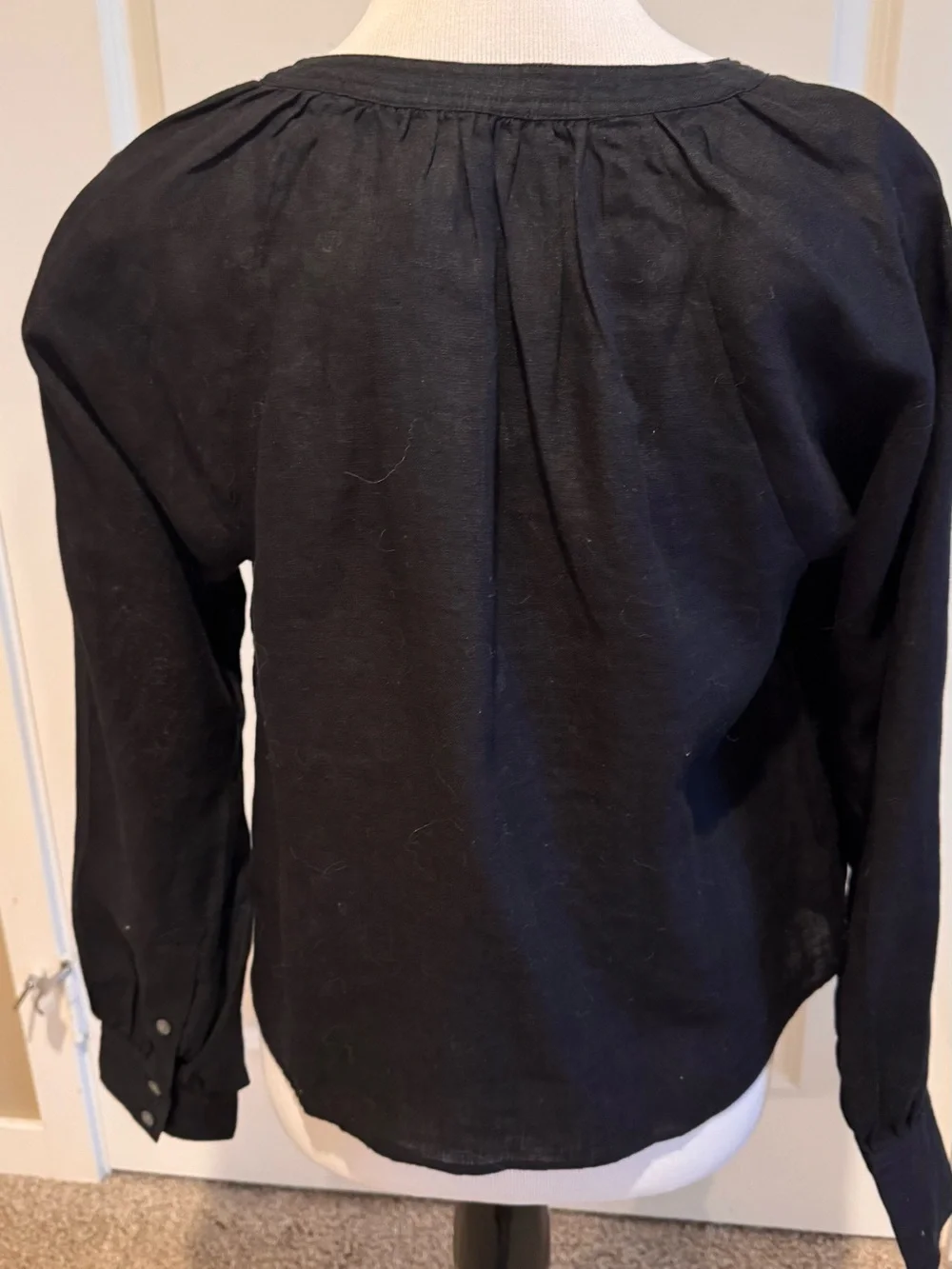 J.Crew Black Linen Shirt Small, NWT